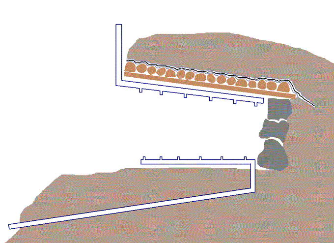 Sepp Holzer's root cellar modified drawing